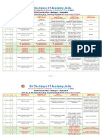 IIT Academy Teaching Schedule