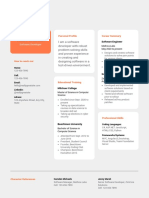 Orange and Black Professional Resume