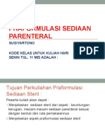 Praformulas Sediaan Parenteral New