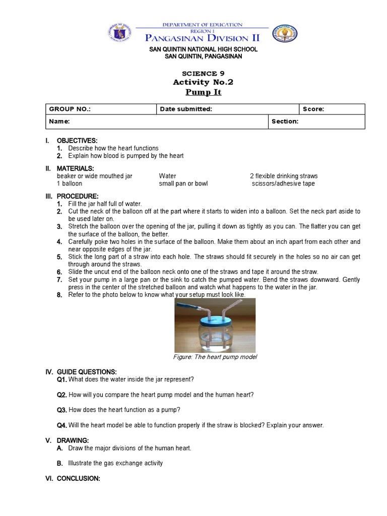 Activity No.2 - Pump It | PDF | Science & Mathematics