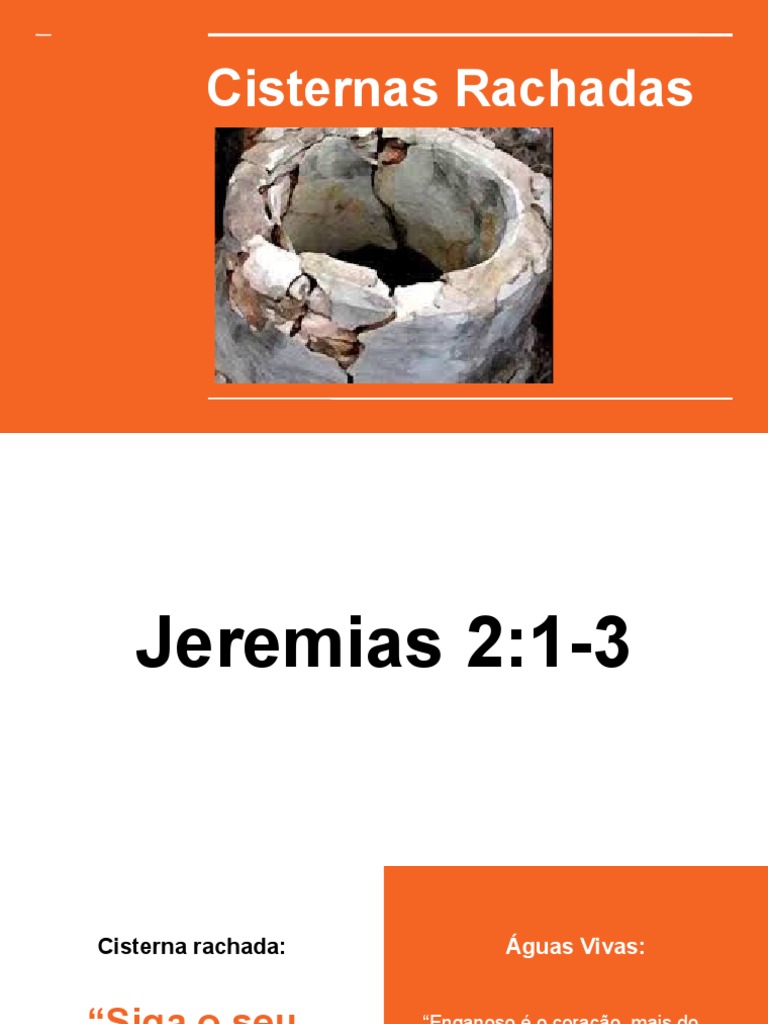 SERMÃO - Cisternas Rachadas | PDF | Deus