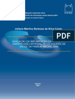 Implantação da atenção à hipertensão arterial pelas equipes de Saúde da Família em Recife