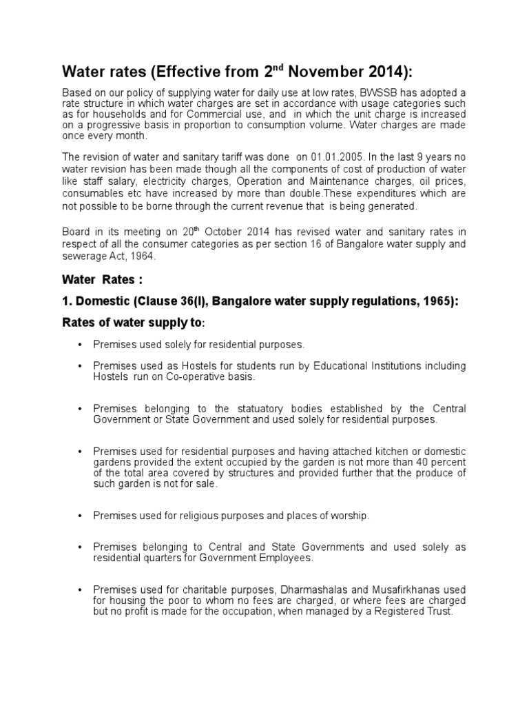 Water Rates PDF