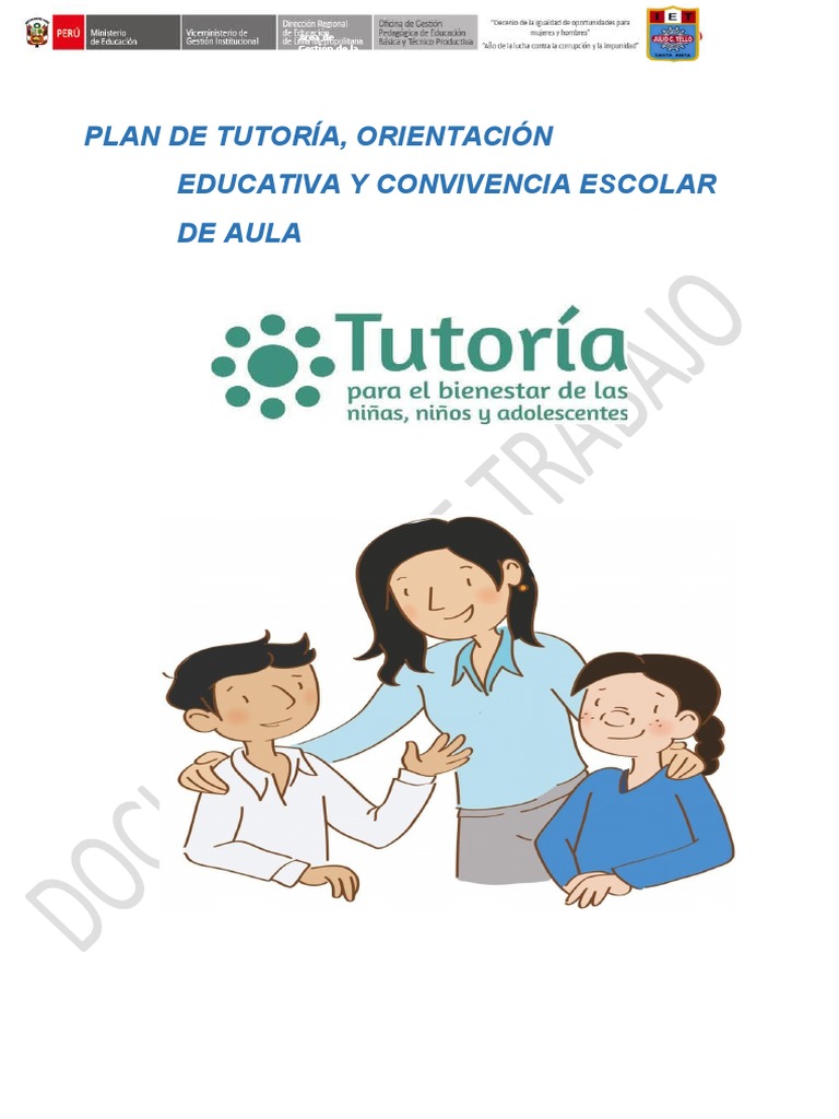 Plan de Tutoría y Convivencia Escolar | PDF | Salón de clases | Invalidez
