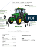 6 Series Tractors 6415 and 6615 Tractor South America Edition Filter Overview With Service Intervals and Capacities