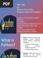 Introduction To Python