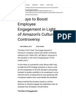 5 Ways To Boost Employee Engagement in Light of Amazon's Culture Controversy
