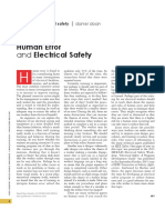Human Errors and Electrical Safety
