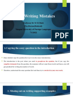 IELTS Writing Mistakes