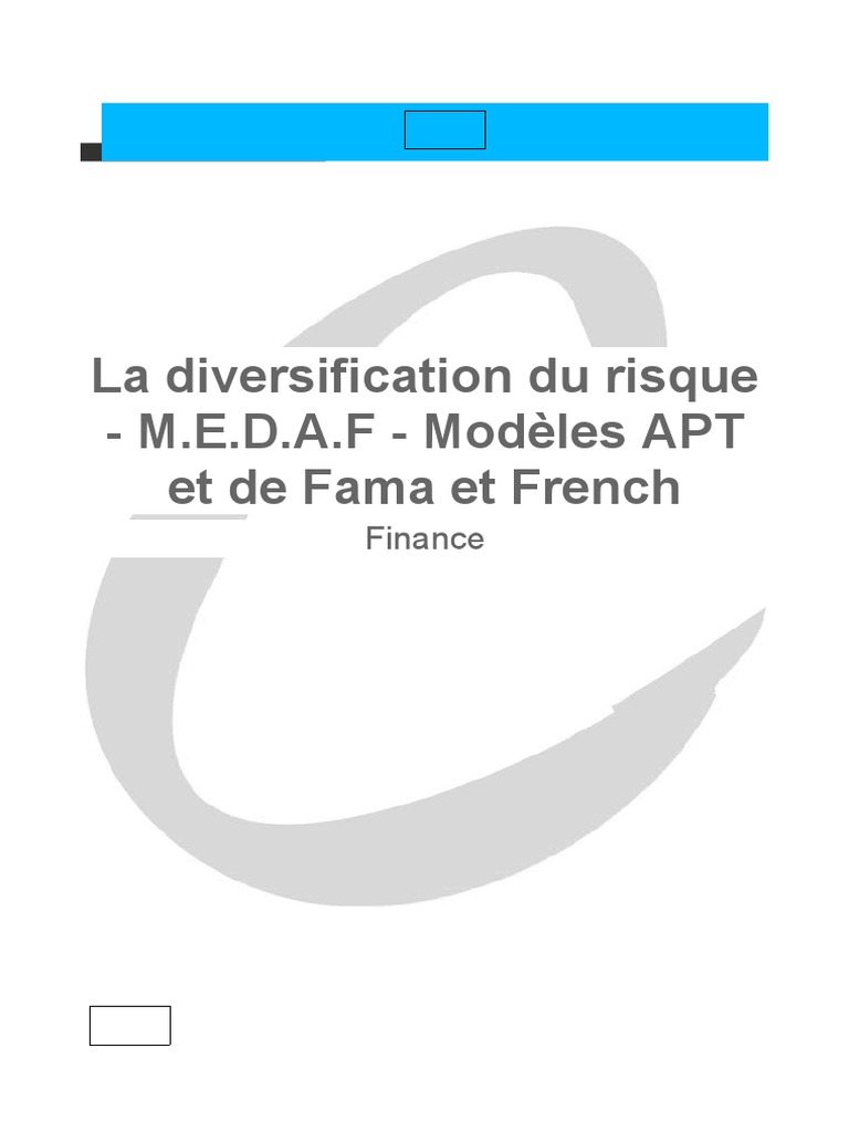 Modèles APT et Fama-French en finance | PDF | Modèle d'évaluation des ...
