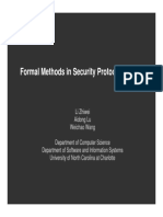 Formal Methods in Security Protocols Analysis