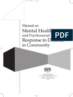 Manual On Mental Health Psychosocial Respone To Disaster