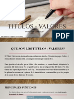 Titulos - Valores