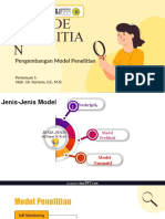 Pengembangan Model Penelitian