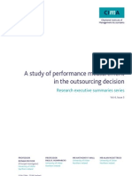 Cid Ressum a Study of Performance Measurement in the Outsourcing Decision Dec08