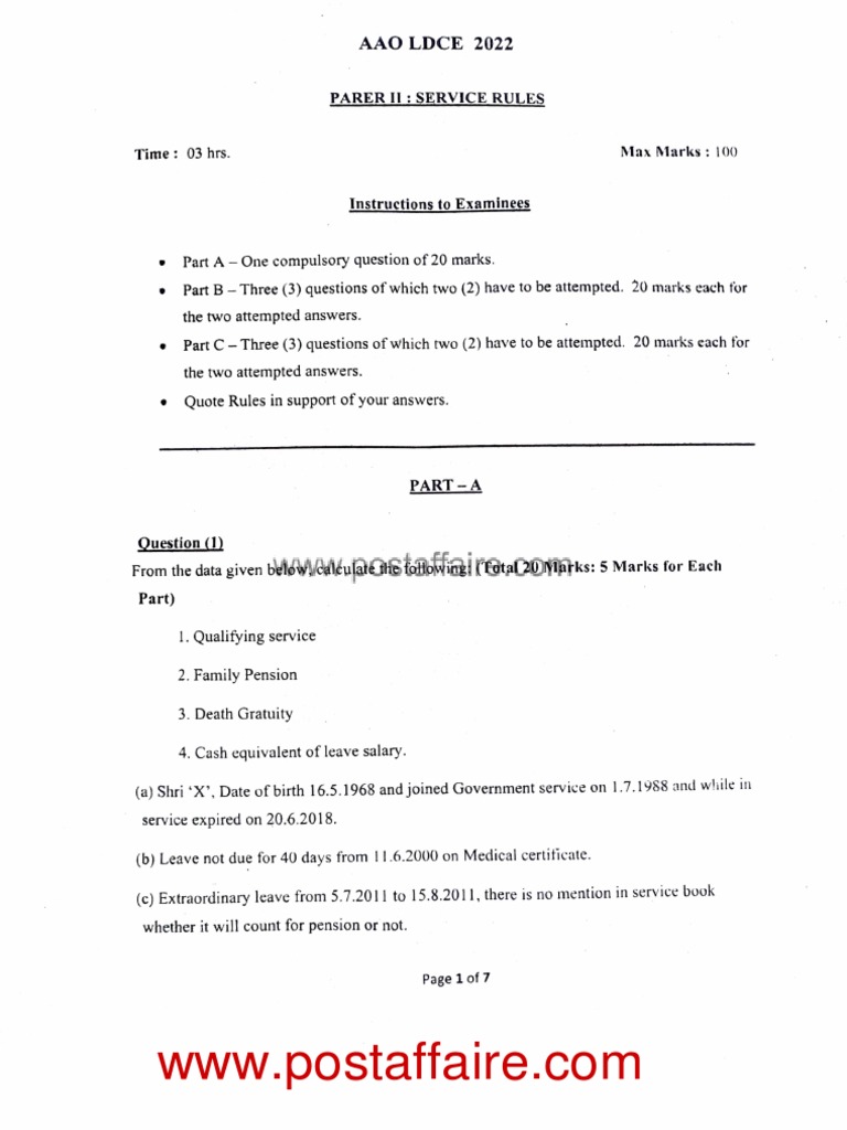 AAO Paper 2 2022 PDF Public Law Government