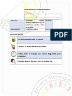 Evaluacion de Comprension Tercero