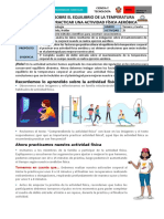 01 - Indagamos Sobre El Equilibrio de La Temperatura Corporal Al Practicar