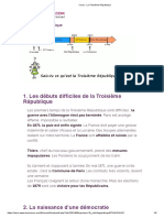 Cours - La Troisième République