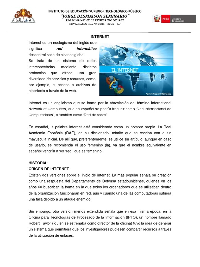 Internet | PDF | Internet | Red mundial