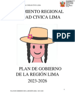 Rosa Chávez: Plan de Trabajo para El Gobierno Regional de Lima