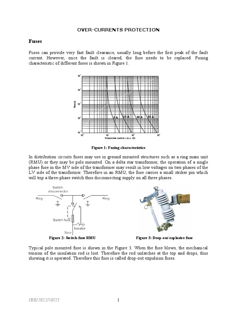 L2-Overcurrent Protection - Notes | PDF | Fuse (Electrical) | Relay