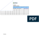 Matriz Blanca Recogida de Datos de Participantes A Programas