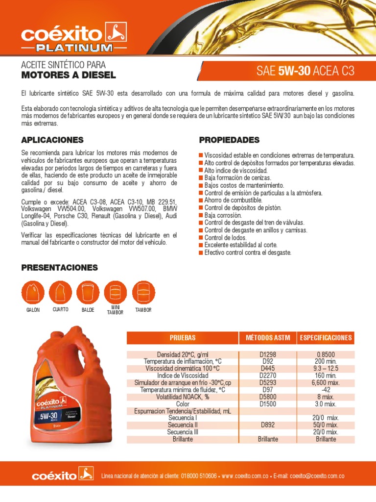 Aceites para Motores según Kilometraje | PDF | Lubricante | Motor diesel