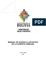 Manual de Acceso A Los Datos de La Carpeta Familiar.