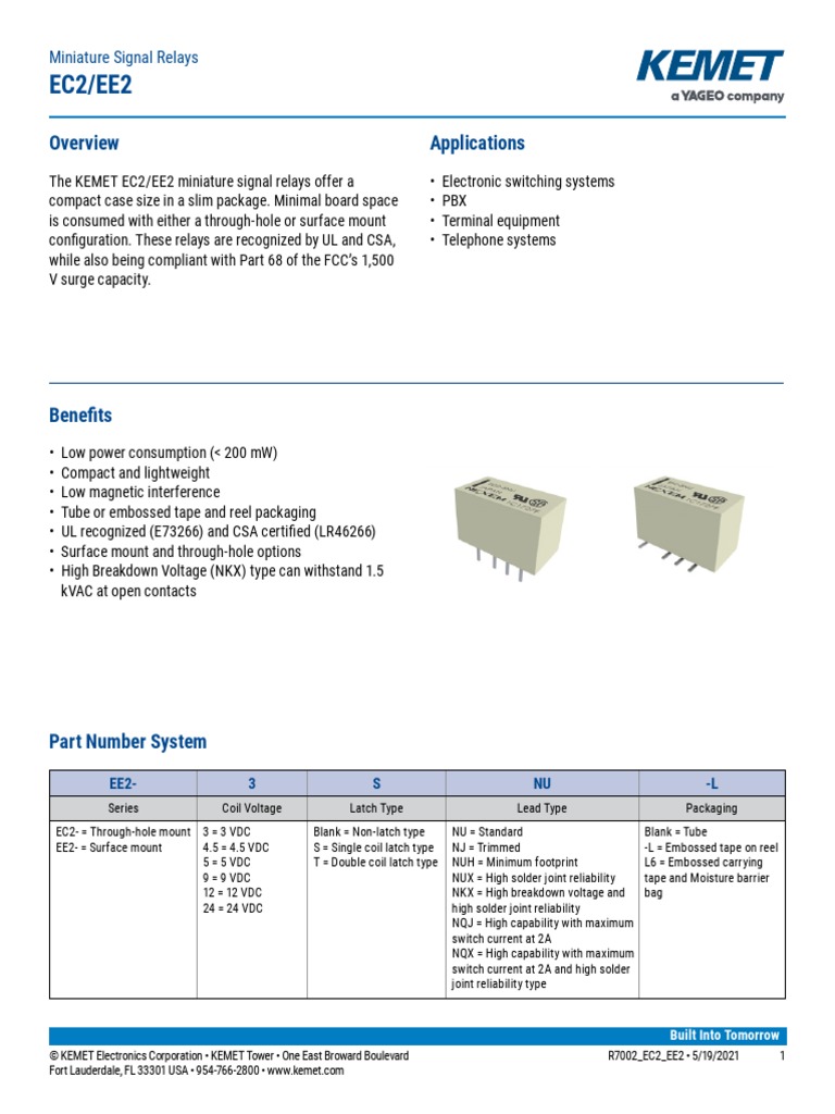 Kem R7002 Ec2 Ee2-1104574 | PDF | Relay | Vacuum Tube