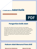 Hukum Adat Delik