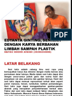 Uas, Hafidz Khoiri Afandi (20206244008) Edyanta Ginting, Seniman Dengan Karya Berbahan Limbah