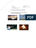 Prueba Sobre La Energia 6°