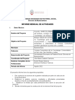 Formato de Informe Del Mes de Julio