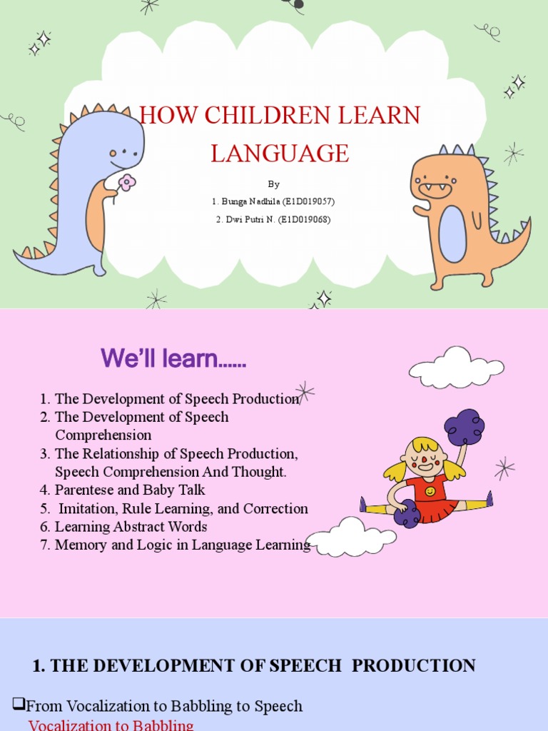 How Children Learn Language Skills | PDF | Speech | Language Acquisition