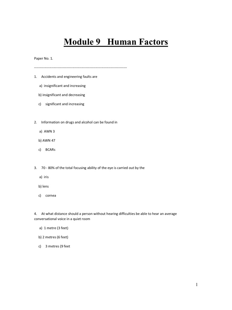 Human Factor | PDF