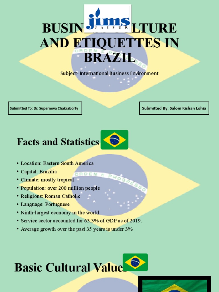 Business Culture and Etiquettes of Brazil | PDF | Brazil | Economies
