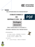 Cuestionario de Extracción de ADN - NRC - N°10854-GRUPO - N°1