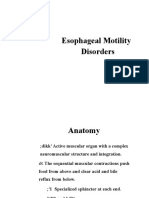 Esophageal Motility Disorders