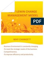 Kurt Lewin Change Management Model