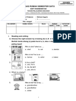 SOAL TR BAHASA INGGRIS Semester 1 New