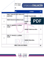 Criterios de Evaluación