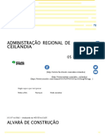 ALVARÁ DE CONSTRUÇÃO - Administração Regional de Ceilândia