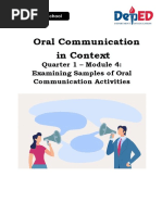 Week 4 Module 4 Oral Comm