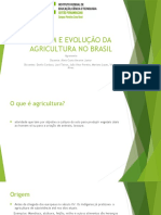 Origem e Evolução Da Agricultura No Brasil
