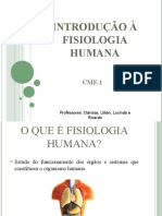 Introdução A Fisiologia Humana (Apresentação) Autor Clarissa, Lillian e Lucinda