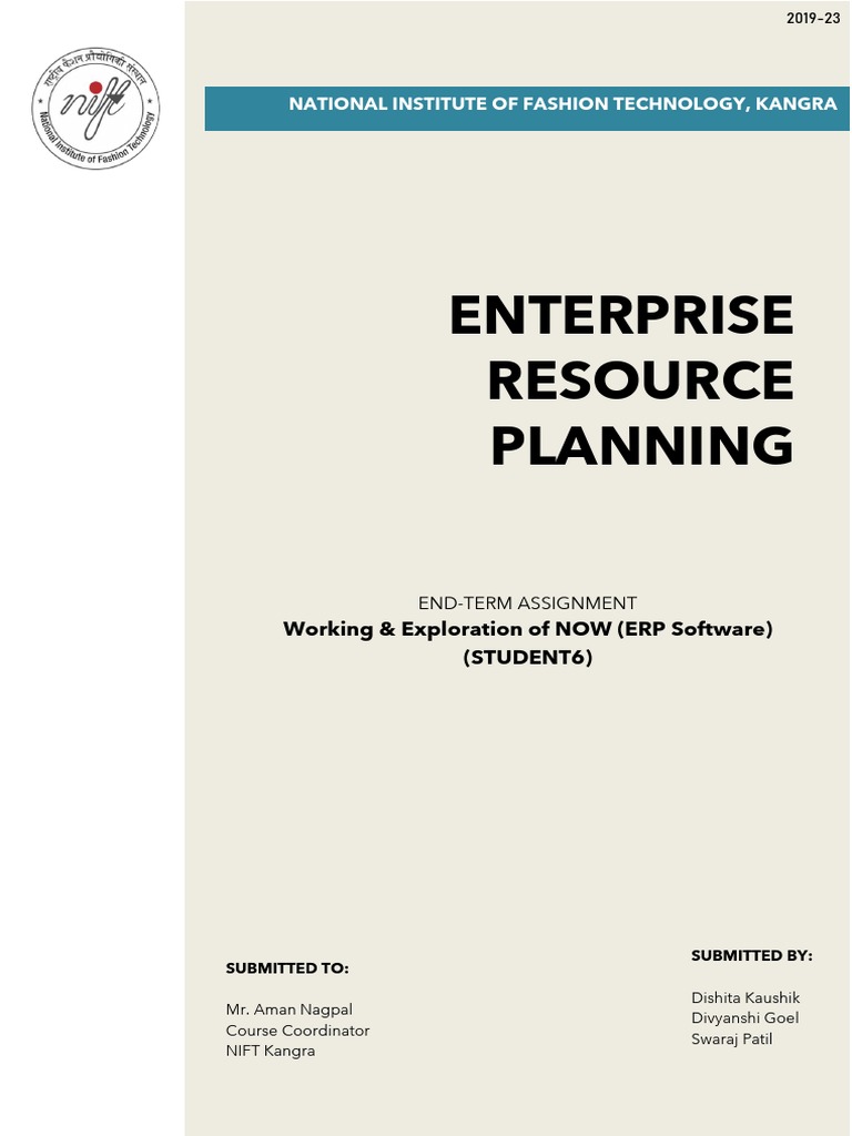 NOW ERP Software Overview and Benefits | PDF | Enterprise Resource ...