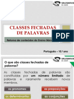 Classes Fechadas