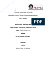 Universidad Autónoma de Nuevo León Facultad de Ciencias Políticas y Relaciones Internacionales Cuarto Semestre