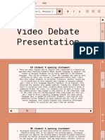 Video Debate Presentation